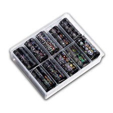 Transferfolien Set Folien Set Nailartfolien Black Holo X-Mas Set Nailart