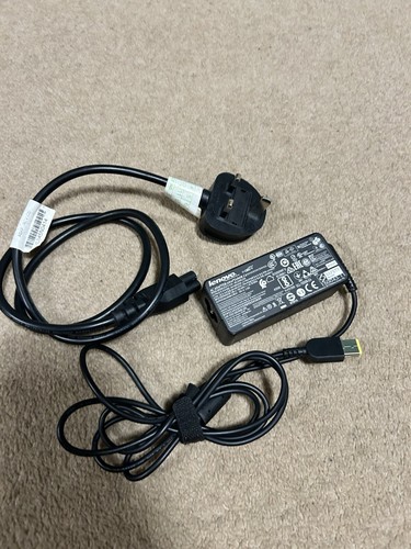 ORIGINAL LENOVO LAPTOP LADEGERÄT RECHTECKIGE SPITZE 20V-2,25A, 45W MIT NETZKABEL