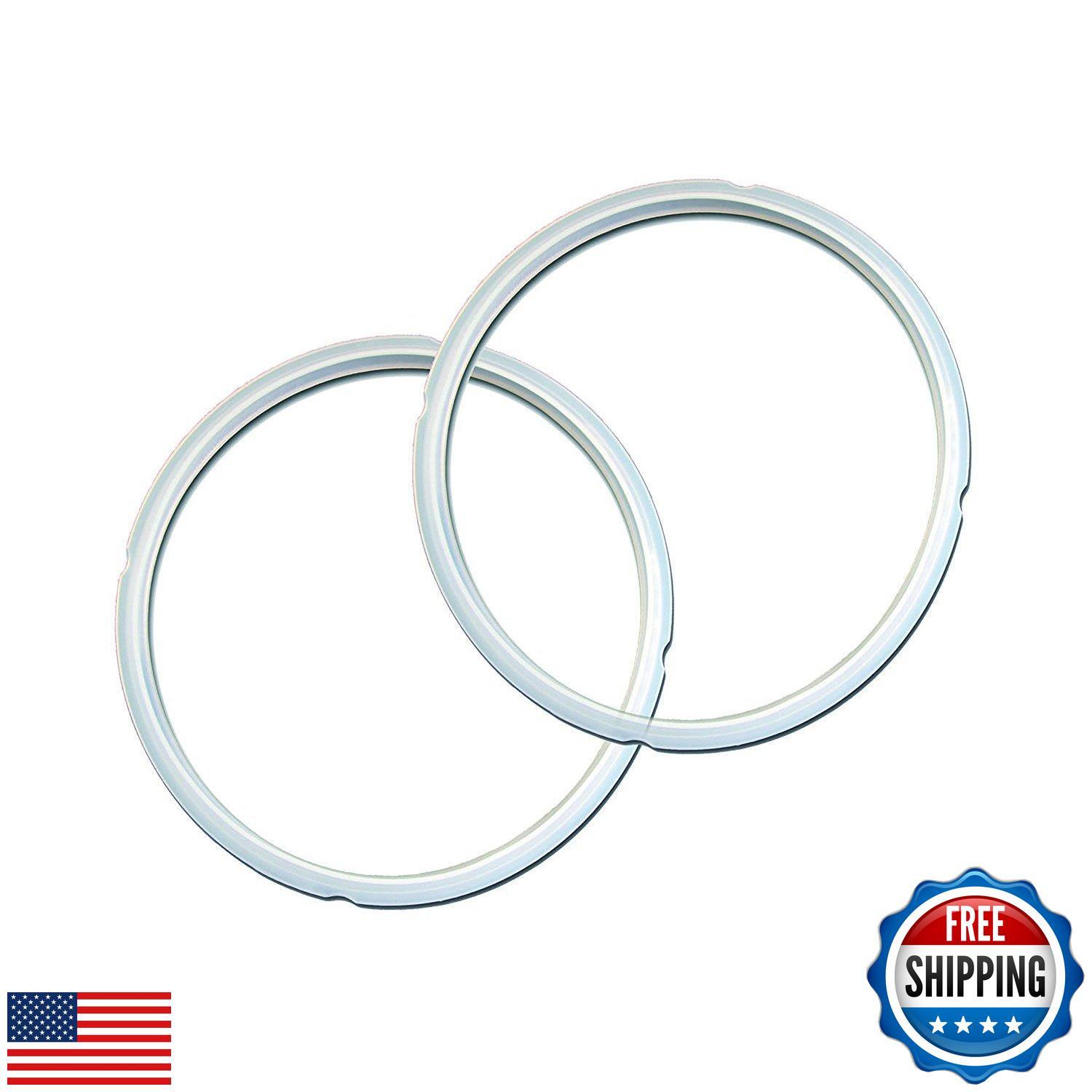 Instant Pot 2-Pack Sealing Ring 8-Qt, Inner Pot Seal Ring, Electric Pressure-image