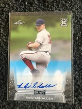 Reid Schaller AUTO RC 2020 Leaf Draft #BA-RS1 Nationals MINT MK23-352