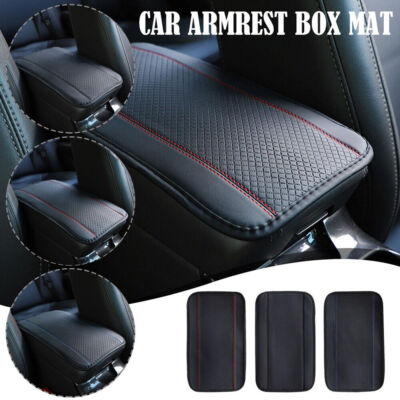 #ad Car Armrest Cushion Cover Center Console Box Pad Protector Pad Mat Accessories $8.98