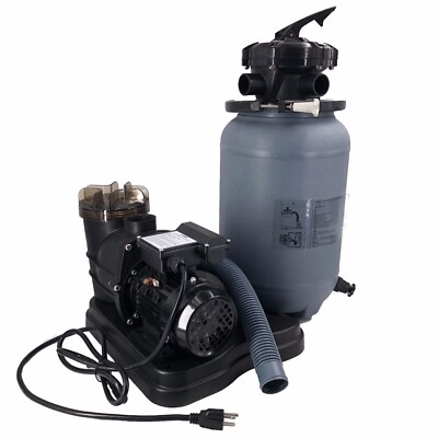 2400GPH 10'' Sand Filter Above Ground Swimming Pool Pump intex compatible