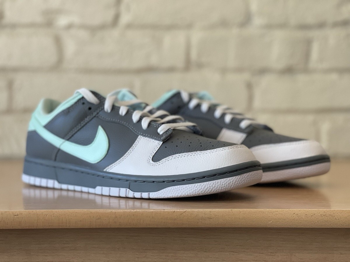 Nike Dunk Low Retro ID By You Gray Mint Green White Men Size 11.5