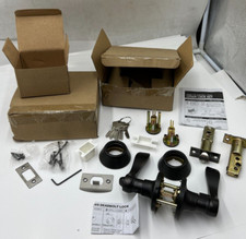 Privacy Lever Deadbolt Lockset with Keys Hardware - PICTURED ITEMS