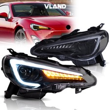 VLAND 2xLED Headlights Assembly For 2012-2020 Subaru BRZ/Scion FR-S/TOYOTA 86