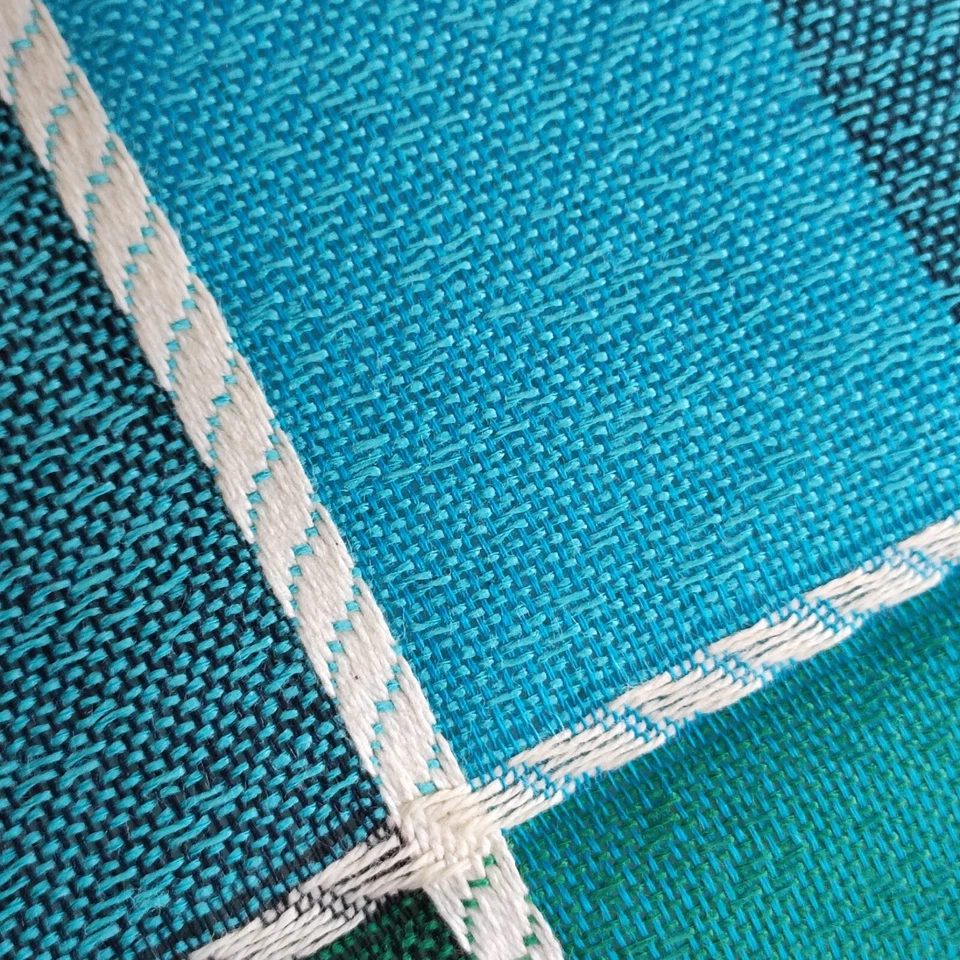 NUEVO CON ETIQUETAS Colchas Cañón Colchas Coloridas Top Sábana Plana Decorativa Ropa de Cama Patrón a Cuadros  Foto 4 de 4