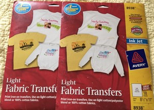 avery stretchable fabric transfers