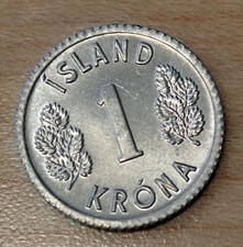 1980 Iceland 1 Krona Unc.