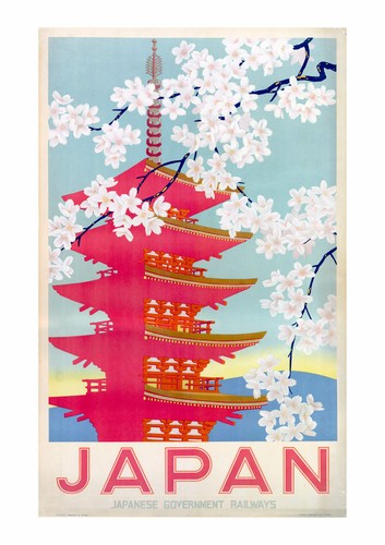 Impresión de póster de arte de pared de ferrocarriles del gobierno japonés de Japón - Imagen 4 de 12