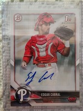 2018 Bowman - Prospect Autographs #PA-EC Edgar Cabral (AU, RC)