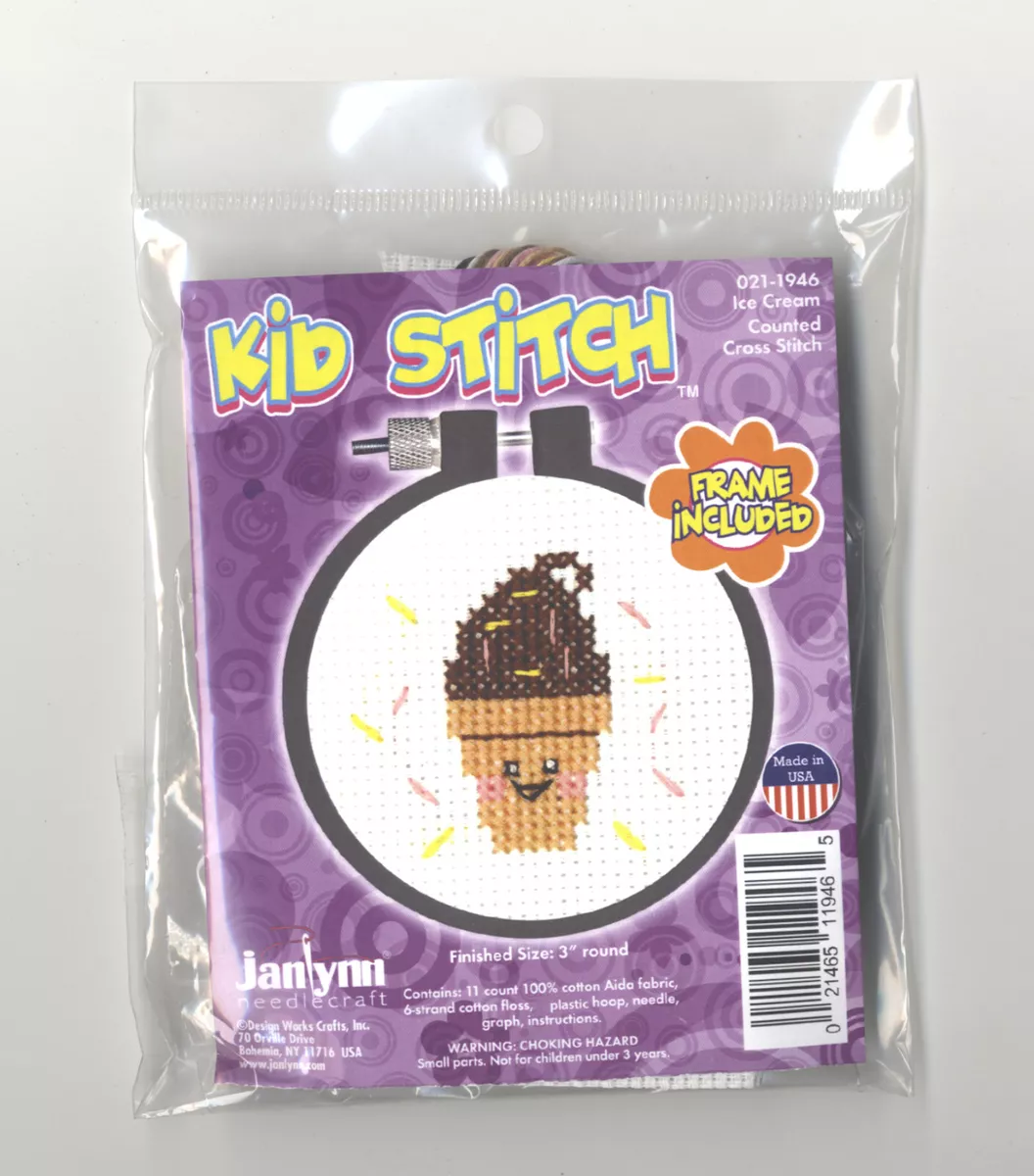 Kidstitch With pizzazz! Cross-stitch Kit For Kids