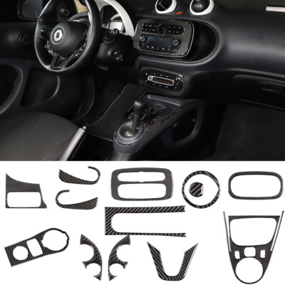 10 Piece Interior Decor Kit, Cockpit Decor Fits Smart Fortwo 453 2015+