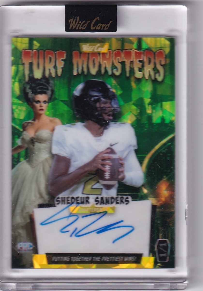 2024 Wild Card Monster Hits Sheduer Sanders 1/1 Autograph Auto