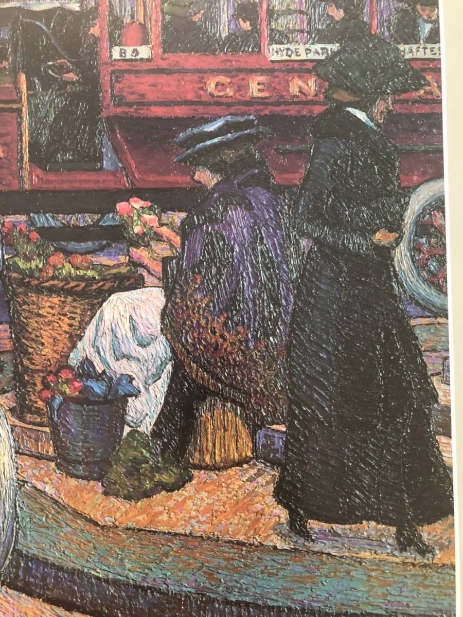 CHARLES GINNER,'PICCADILLY CIRCUS,1912', AUTHENTIC 1989 TATE