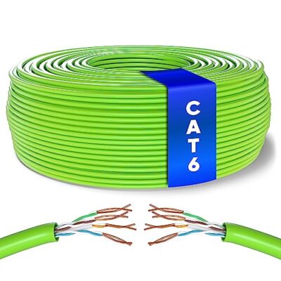 Mr. Tronic Bulk Cat 6 Ethernet Kabel 50m, High Speed LAN Ethernet Netzwerkkabel,
