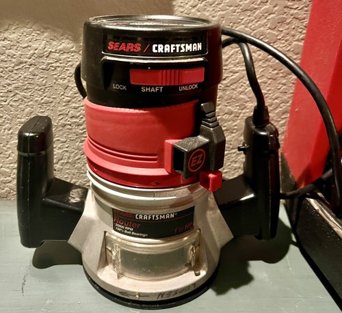 Sears Craftsman 1-1/2 HP Ez Router Model 315.174710 25000 rpm W/ Case ...