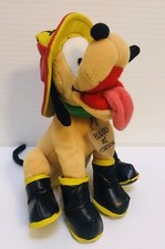 Firedog Pluto 7" Bean Bag Plush Walt Disney Firefighter Dog Rescue