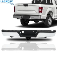 Rear Step Bumper Assembly For Ford F-150 2015-2020 2019 W/ Max Tow Chrome Steel
