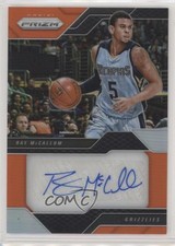 2016-17 Panini Prizm Veteran Signatures Hyper 6/10 Ray McCallum #42 Auto 1u6