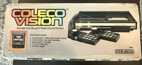 VINTAGE COLECO VISION QUALITY VIDEO CONSOLE IN ORIGINAL BOX (UNTESTED) W/ GAMES