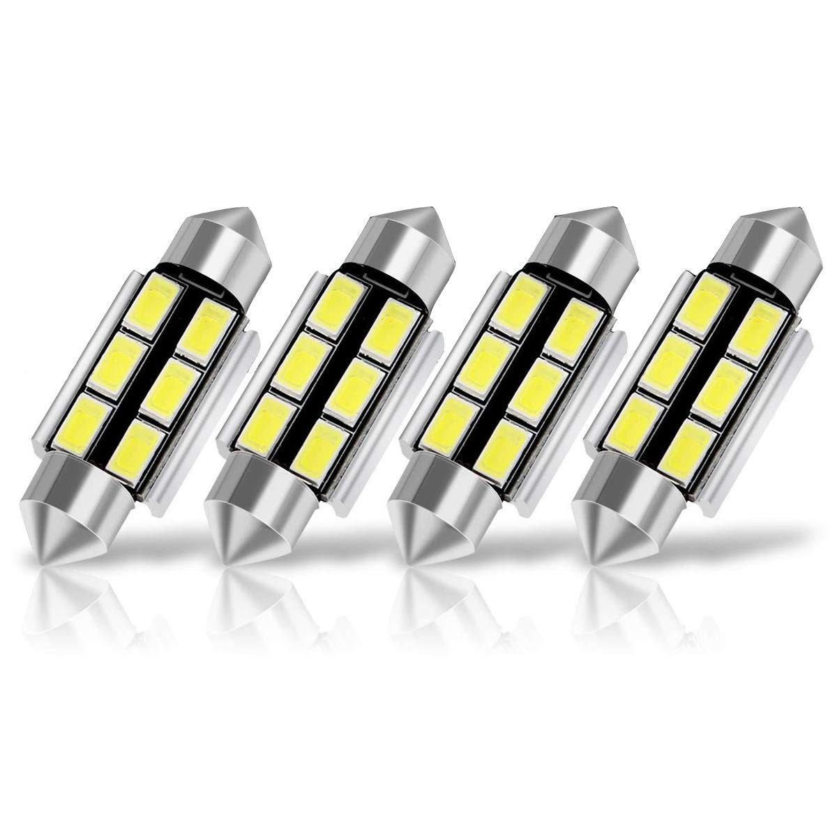 SUMOZO Autobulbs Festoon C5W Led Bulbs 39mm 6000K Xenon White 39MM,