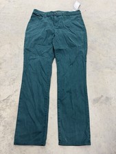 Chico's Women's So Slimming Girlfriend Ankle Pants Size 1R Teal Slim Leg Casual