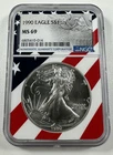 1990 $1 American Eagle NGC MS69 1 oz .999 Fine Silver US Bullion Coin