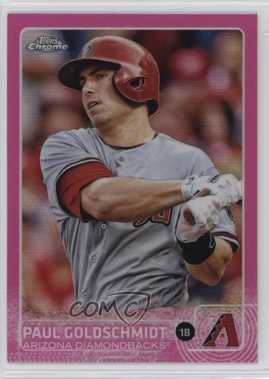 2015 Topps Chrome Pink Refractor Paul Goldschmidt #106 fo7