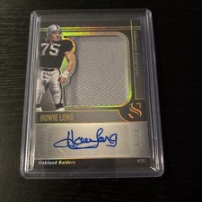 2025 Panini Silhouette Gold Patch Auto Howie Long /10 Raiders #SA-HLG By