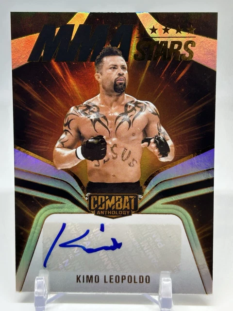 2025 Panini Combat Anthology MMA Stars Signatures Kimo Leopoldo Auto Legend