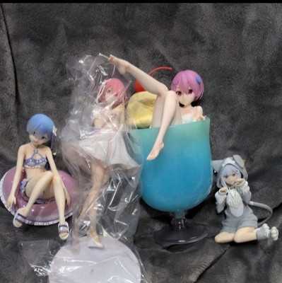 Re:Zero Starting Life in Another World Rem Ram Emilia Figur Japan Sammlerstück