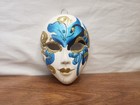Vintage Miniature Hand Painted Harlequin Venetian Mask Decor