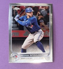 Topps George Springer Toronto Blue Jays 2022 Chrome Baseball Card #214