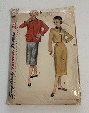 Simplicity 3642 Size 16 Bust 34 Teen Age Skirt And Jacket  VINTAGE
