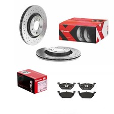 brembo SPORT BREMSSCHEIBEN + BELÄGE HINTEN passend für E-KLASSE W210 + CLK W208