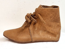 Handmade Leather Ankle Boots Medieval LARP Historical Shoes NEW UK 7 EU 40 US 9