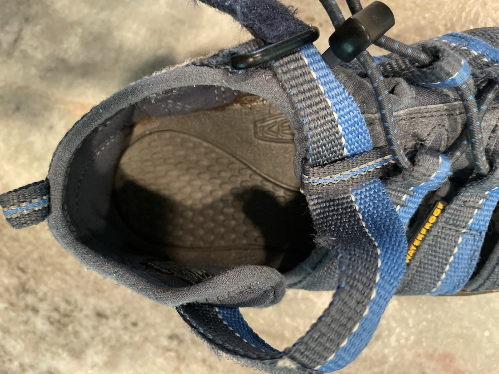 Sandali da bambino KEEN Newport H2 blu impermeabili scarpe ibride da trekking giovani taglia 1