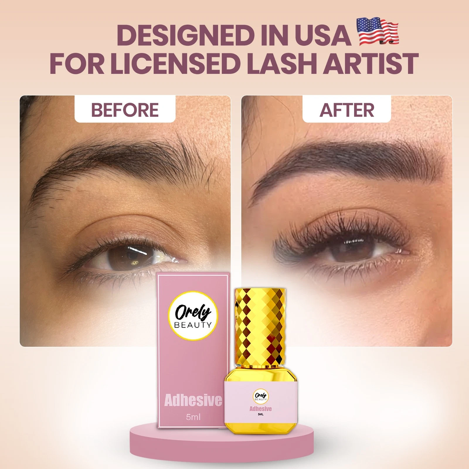 8-9 weeks - ORELY BEAUTY Eyelash Extension Glue Volume | Professional 5ml image 3