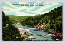 Shut-Ins Along Hwy 70 Between Fredericktown & Ironton Arcadia Valley MO Postcard