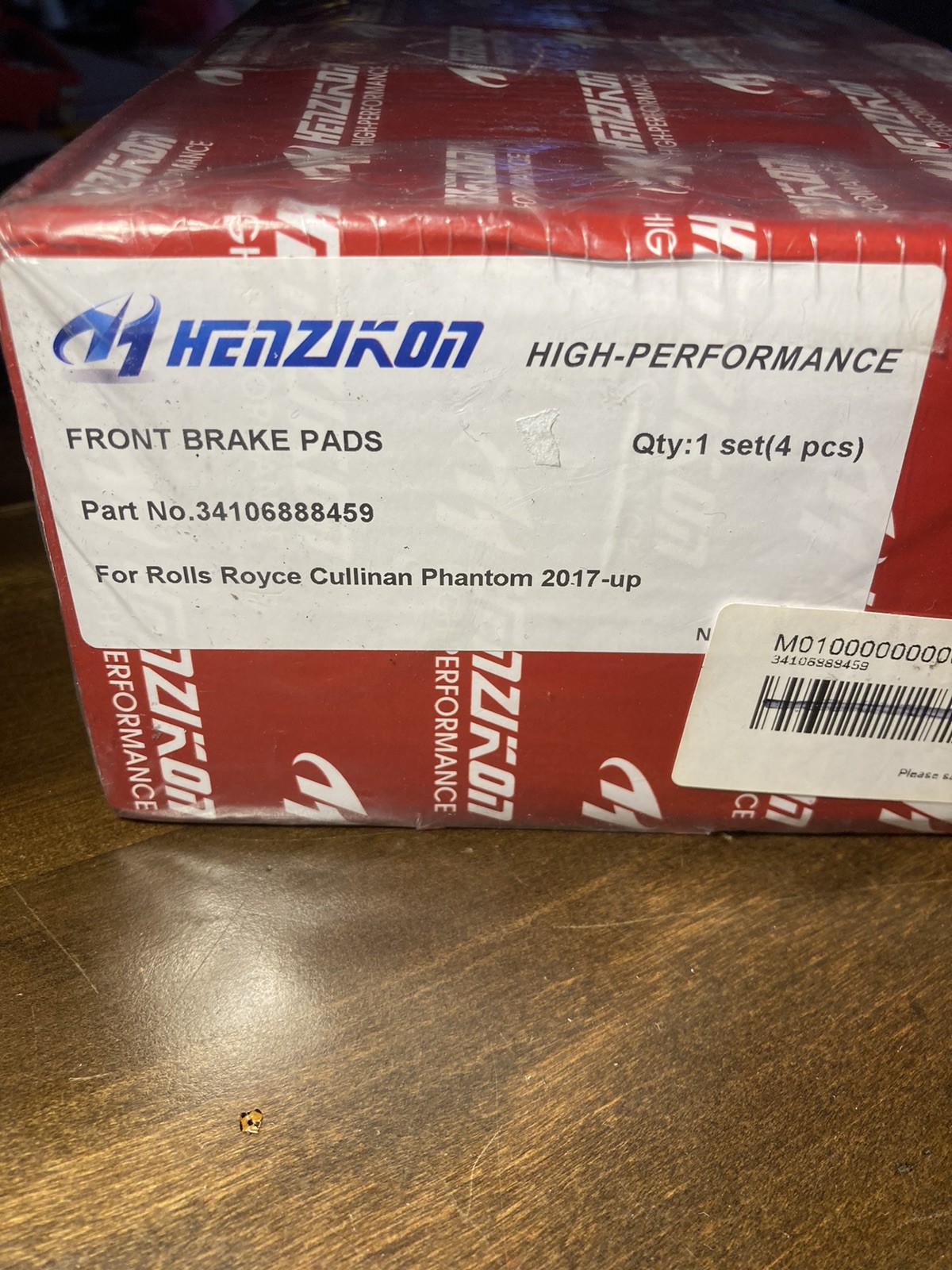 ROLLS ROYCE CULLINAN PHANTOM FRONT BRAKE PADS - HENZIKON 34106888459 NEW In Box