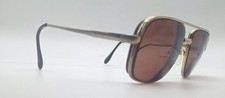 Vintage Anthony Martin Darren 03 Gold Silver Pilot Metal Sunglasses FRAMES ONLY