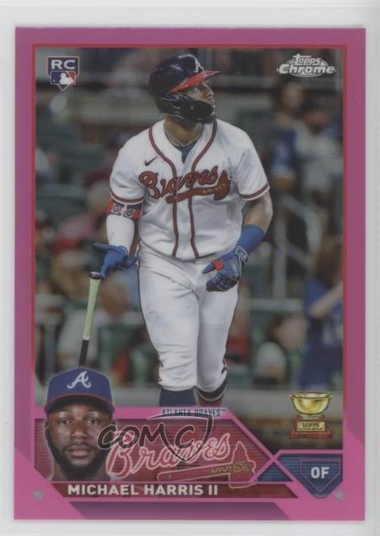 2023 Topps Chrome Pink Refractor Michael Harris II #79 11qd
