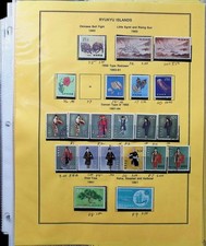Collezione Isole Ryukyu su pagine album 1960-1972 molte MNH