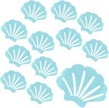Bathtub Stickers Non Slip, Shell Shaped Tubs Safety Shower Treads, Blue
