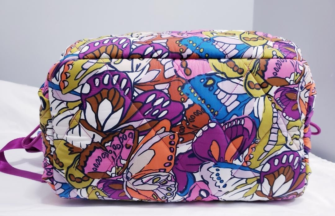 NWT Vera Bradley Featherweight Large Bancroft Backpack - Flutter Butterflies Vera Bradley Large Bancroft Backpack Featherweight Flutter  main image 3