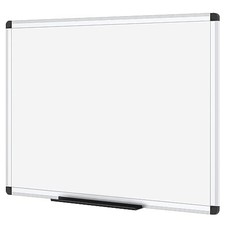 VIZ-PRO Magnetic Whiteboard/Dry Erase Board, 48 X 36 Inches, Alum Frame