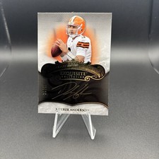 2008 EXQUISITE LEGENDARY GOLD SIGNATURES /40 DEREK ANDERSON AUTO BROWNS PRO BOWL