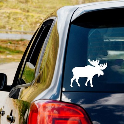 Moose Silhouette Vinyl Decal Sticker Car Truck Window Laptop Animal