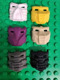 2002 Lego Bionicle BOHROK VA (8550-8555) set of 6 with Krana - Weapons - Poster