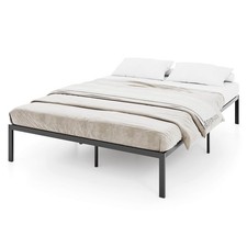 Full Size Metal Bed Frame Heavy Duty Support Slats Mattress Foundation